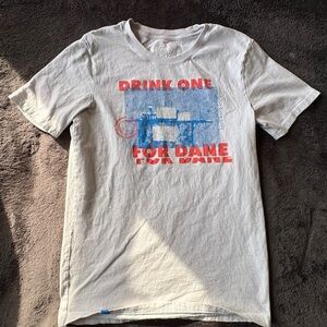 Dutch Bros Graphic Tee with Red and Blue Design